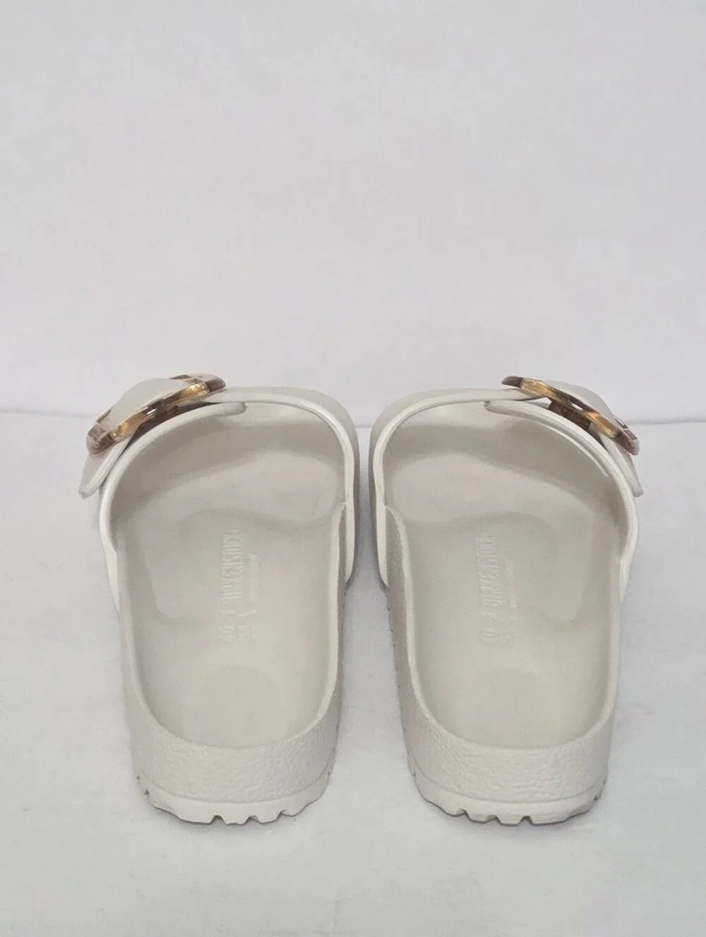 Birkenstock Madrid EVA Big Buckle Eggshell Sandals Size 40 | 9-9.5